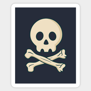 Cool Pirate Skull T-Shirt Sticker